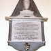 Memorial to the Lovett family, Saint John the Baptist's Church, Whittington, Shropshire