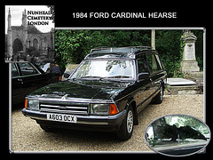 1984 Ford Cardinal Hearse - Nunhead Cemetery - 19.5.2007