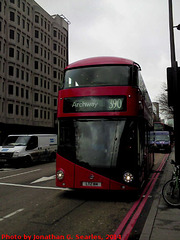 New London Double-Decker Bus, King's Cross, London, England (UK), 2014