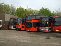 DSCF4770 Mulleys Motorways F92 KEC (F945 RNV/A19 HWD), F310 EVG (F711 SFS/LIB 226), WSV 666 (N91 WVC/6096 VW) and G973 LRP