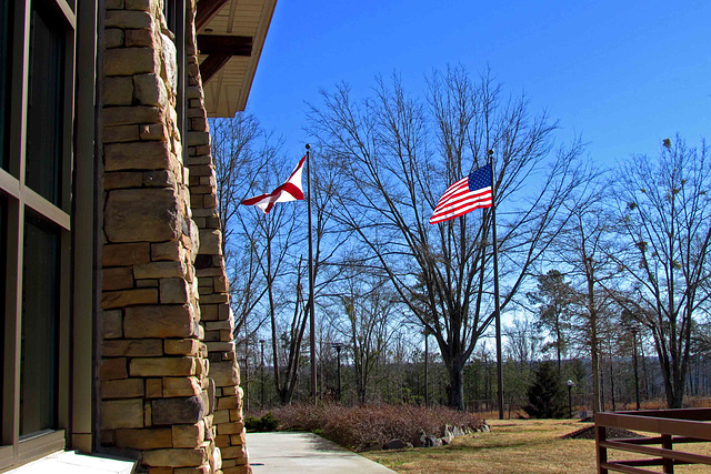 Lodge and Flags