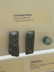 Musée d'Aalen, 7 : éléments de ceinture.