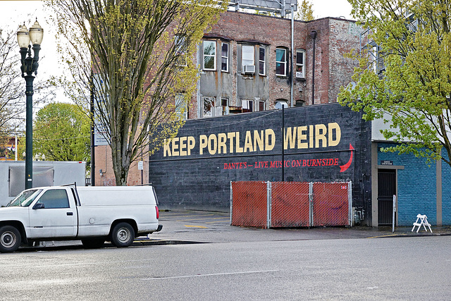 "Keep Portland Weird" – S.W. 3rd Avenue near West Burnside, Portland, Oregon