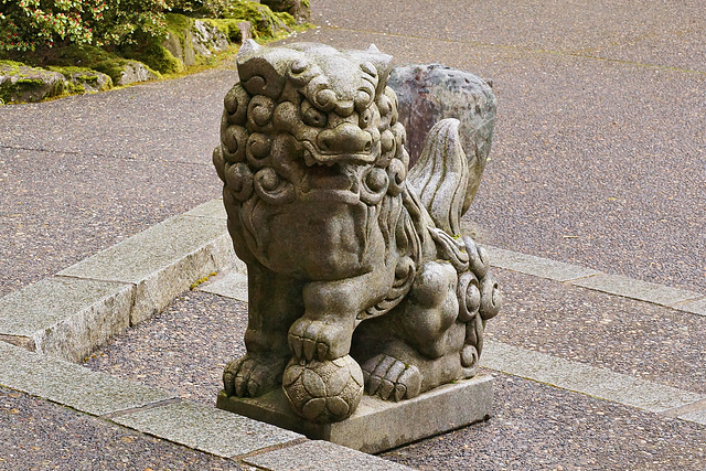 Ipernity Stone Lion Japanese Garden Portland Oregon By