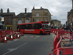 Mulleys Motorways CN54 HFC in Bury St. Edmunds - 3 May 2014 (DSCF4898)