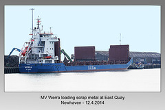 MV Werra - Newhaven Harbour - 12.4.2014