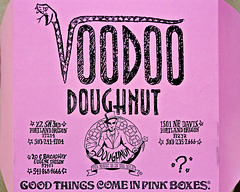 "Good Things Come in Pink Boxes" – Voodoo Doughnut, Portland, Oregon