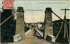 The Suspension Bridge, Grand Falls, N.B.