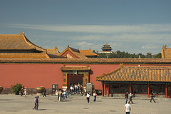 Forbidden City - view of distant pagodas