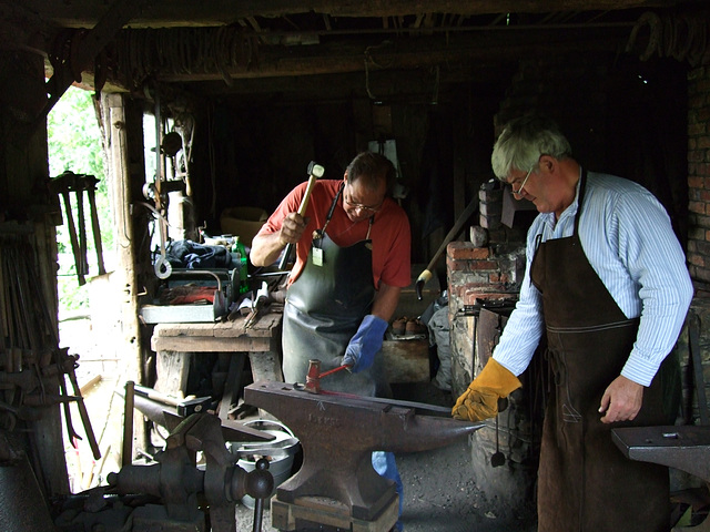 At work at the anvil - Weald and Downland Museum