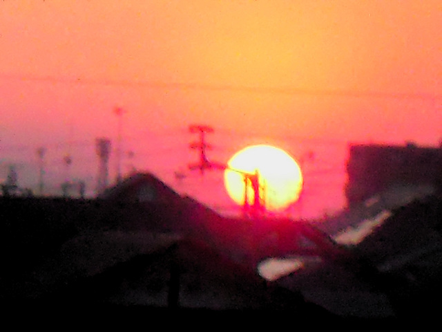 Sunset over Umenomoto