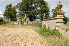 Gates to the demolished Langton House, Berwickshire, Borders (Demolished)