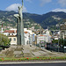 Funchal. Neben dem Knie des 'Auferstehungs-Denkmales' Monte mit dem Monte Palace und dem Tropical Garden. ©UdoSm
