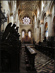chancel and choir stalls