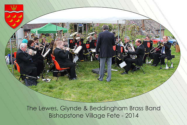 Lewes Glynde & Beddingham Brass Band - Bishopstone Village Fete - 3.5.2014