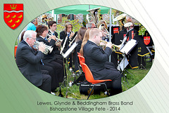 Lewes Glynde & Beddingham Brass Band - Bishopstone Village Fete - 3.5.2014