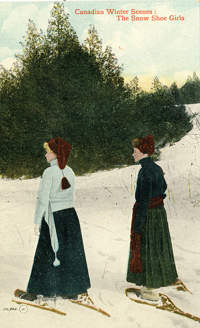 Canadian Winter Scenes - The Snow Shoe Girls