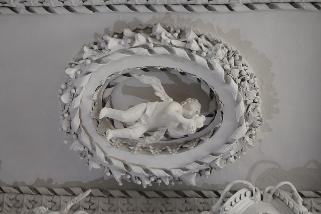 Ceiling Detail, Entrance Hall, Astley Hall, Chorley, Lancashire