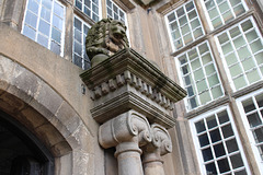Detail of doorcase, Astley Hall, Chorley, Lancashire