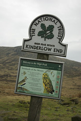 Kinderlow End Sign