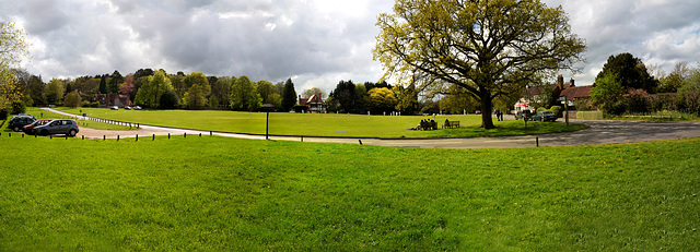 Village Green and a Cricket match in Tilford Village