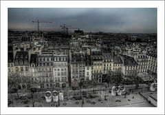 The City seen from Beaubourg
