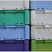 fish crates - cool colours