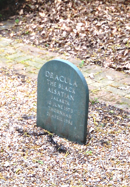 Memorial to Dracula, Thornham Hall Estate, Suffolk