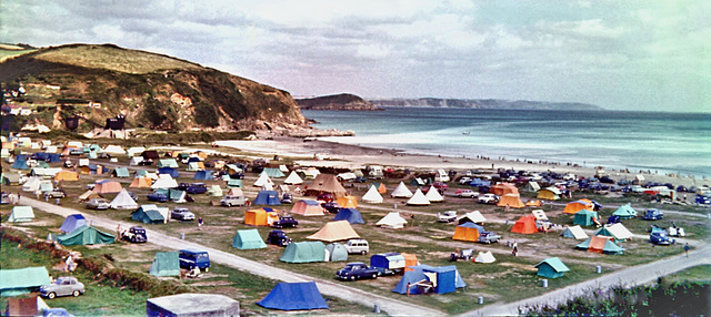 Pentewan Sands Campsite Cornwall C1961