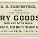 R. E. Fahnestock, Dealer in Fancy and Staple Dry Goods