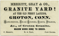 Merritt, Gray & Co., Granite Yard! Groton, Conn.