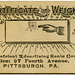 Certificate of Weight, Electrical Advertising Scale Co., Pittsburgh, Pa.
