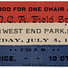 Good for One Chair at YMCA Field Sports, West End Park, Lancaster, Pa., July 4, 1892