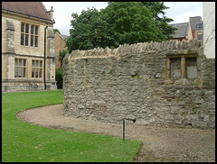 remains of Oxford city wall