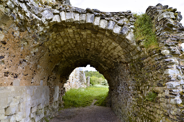 Waverley Abbey ruins - vaulting structure detail