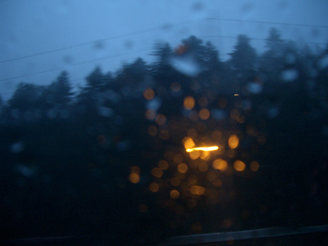 driving portland -dusk
