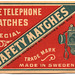 The Telephone Matches Special Safety Matches