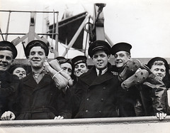 Football team, HMS Enticer, c1944