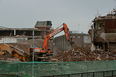 Stafford multi-storey car park demolition