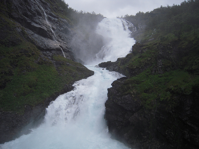 Waterfall from the Flam Railway