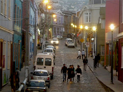 Calle descendente, Valparaíso