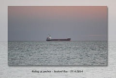 Riding at anchor - Seaford Bay - 27.4.2014