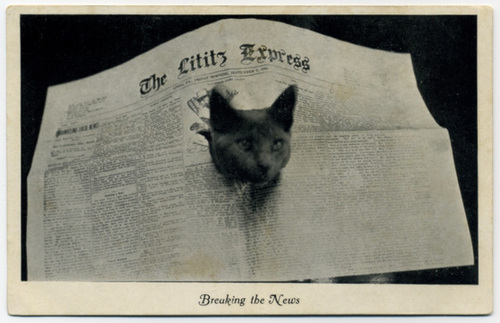Breaking the News, Lititz Express, July 4, 1907