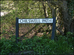 Chilswell Path sign