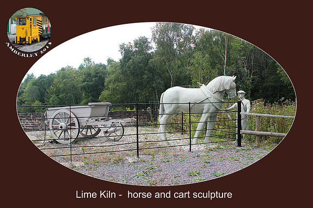 Horse & cart sculpture - Amberley - 29.8.2013
