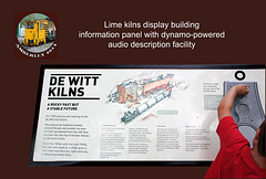 The Lime Kilns information panel - Amberley - 29.8.2013