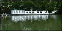 Oxford college barge