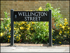 Wellington Street sign