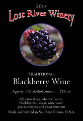 Blackberry Wine Label