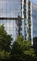 BT Tower reflected